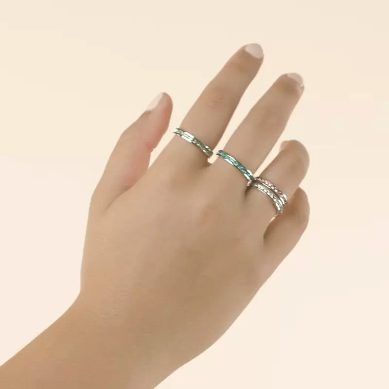 Tessa Amethyst Crystal Eternity Band