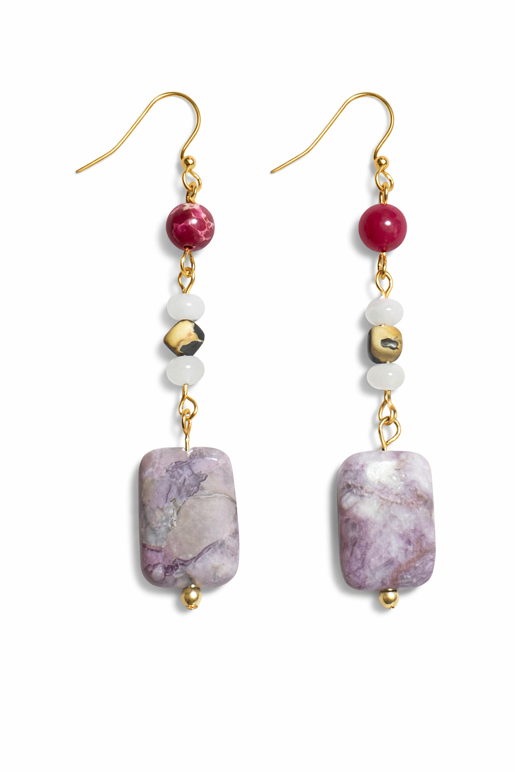 Lepidolite Luxe Drop Earrings