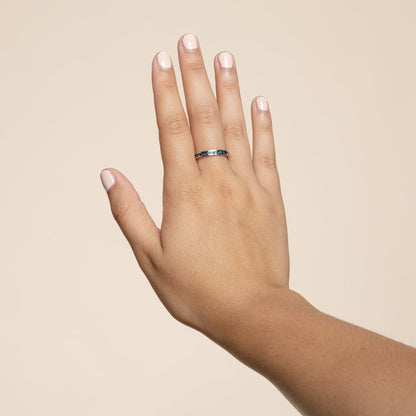 Tessa Montana Blue Crystal Eternity Band