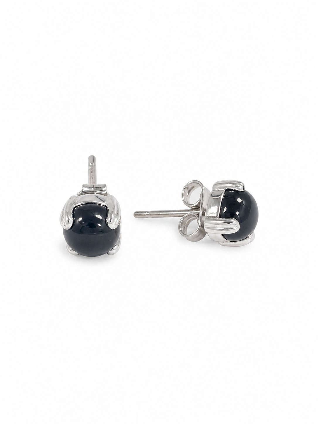 Black Onyx Stud Earrings