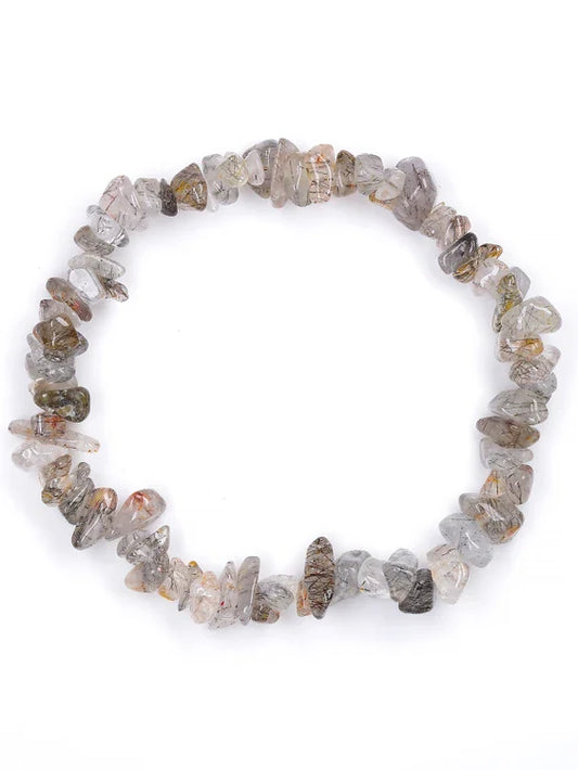 Rutilated Quartz Chip Bracelet
