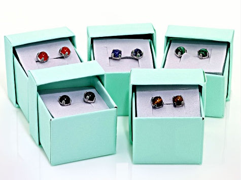 Black Onyx Stud Earrings